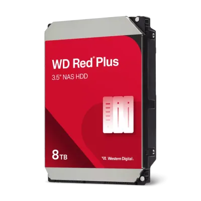 WD RED WD80EFPX 3,5" 8TB, 256mb, 5640 Rpm, 7/24 GÜVENLİK-NAS-SERVER HDD