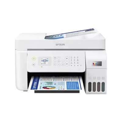 EPSON A4 Renkli L5296 Çok Fonksiyonlu Tanklı Yazıcı Fax USB 2.0,Ethernet,Kablosuz Beyaz
