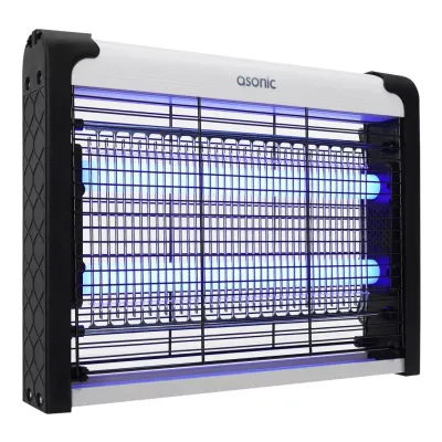 ASONIC AS-A28, Siyah, 4W, 2000V, Masaüstü, Zincir Askılı, 2adet UV Mor Işıklı, Siyah Kasa, Sinek Öldürücü