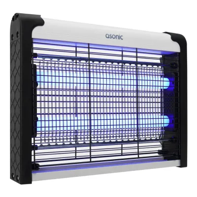 ASONIC AS-A28, Siyah, 4W, 2000V, Masaüstü, Zincir Askılı, 2adet UV Mor Işıklı, Siyah Kasa, Sinek Öldürücü