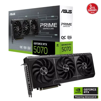 ASUS 12GB PRIME RTX5070-O12G GDDR7 192bit HDMI DP PCIe 5.0  