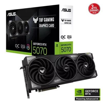 ASUS TUF-RTX5070-O12G-GAMING RTX5070 12GB GDDR7 192Bit 3xDP/2xHDMI