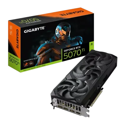 GIGABYTE RTX5070TI 16GB WINDFORCE OC SFF GV-N507TWF3OC-16GD GDDR7 256bit HDMI DP PCIe 5.0