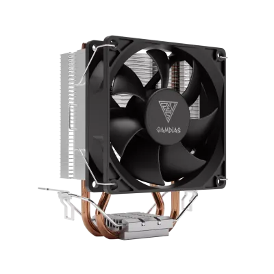 GAMDIAS BOREAS E1-210 MONO, 92mm, CPU  Kule Tipi Hava Soğutma, Doğrudan Temas Teknolojisine Sahip 2 adet Gelişmiş Bakır Isı Borusu (AMD AM5 ve INTEL Tüm işlemciler ile uyumlu)