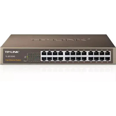 TP-LINK 24port 10/100 Yönetilemez Switch TL-SF1024D