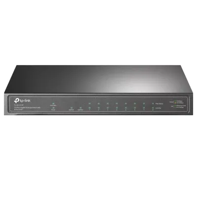 TP-LINK 8port PoE 63w 1-SFP Gigabit Yönetilemez Switch TL-SG1210P