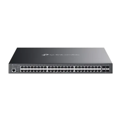 OMADA SG3452P, 48 Port Gigabit,  48 Port Gigabit PoE+, 384W, 4 Port SFP, L2+ Yönetilebilir, Rackmount Metal Kasa Switch