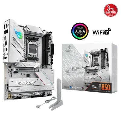 ASUS ROG STRIX B850-A GAMING WIFI7 NEO, 4xDDR5,  4xM.2, HDMI, DP, Type-C, PCIe 5.0, Wi-Fi 7, Bluetooth v5.4, AM5 Soket GAMING Anakart