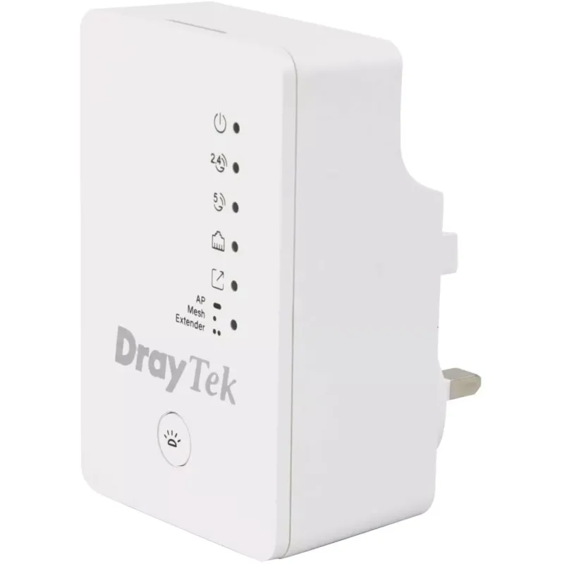 DRAYTEK Vigor AP802 AC1200 Dual Band Mesafe Genişletici EV Ofis Tipi Priz Tip