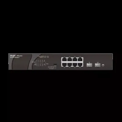RUIJIE REYEE RG-ES110GDS-P 8 PORT 10/100/1000 8 PORT POE 2 PORT UPLINK 120W YONETILEMEZ DESKTOP SWITCH