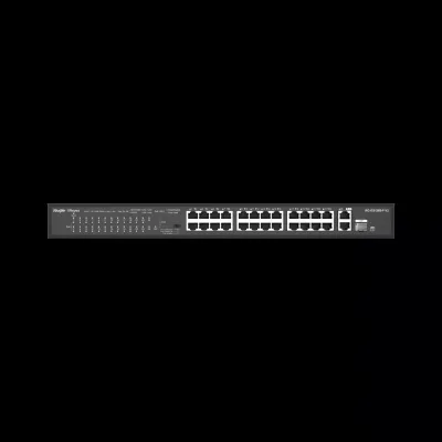 RUIJIE REYEE RG-ES126S-P 24 PORT 10/100 24 PORT POE+ 1X UPLINK + 1XSFP 370 WATT YONETILEMEZ RACK MOUNT SWITCH