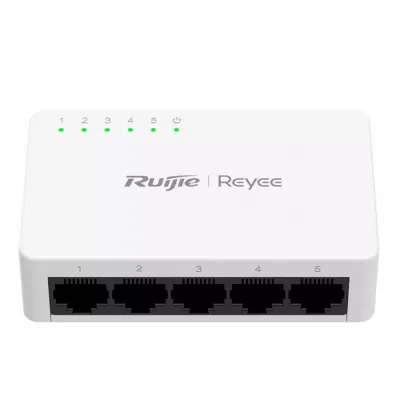 RUIJIE REYEE ES05G-L 5 PORT 10/100/1000 YONETILEMEZ DESKTOP SWITCH PLASTİK KASA