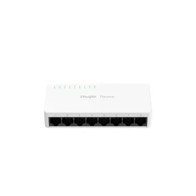 RUIJIE REYEE RG-ES08F 8 PORT 10/100 YONETILEMEZ DESKTOP SWITCH PLASTİK KASA