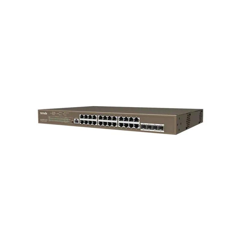 TENDA 24port PoE 410w 4-SFP Gigabit Yönetilebilir Switch TEG5328P-24-410W