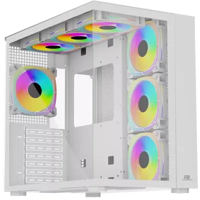 POWER BOOST PB-SS02W 7x ARGB FAN ATX SEA VIEW USB3.0 BEYAZ KASA