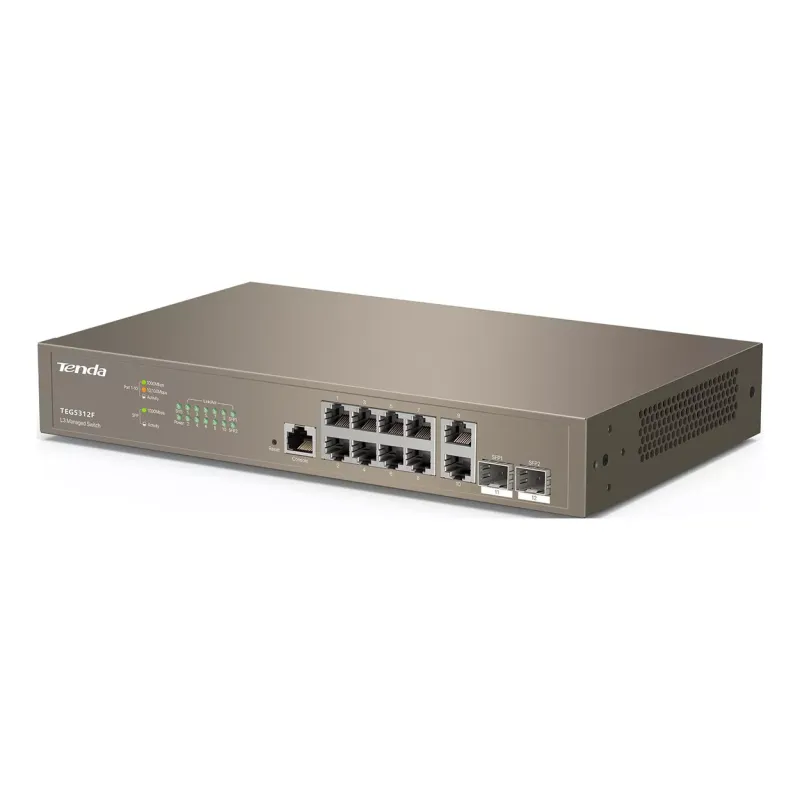 TENDA 10port 2-SFP Gigabit Yönetilebilir Switch TEG5312F