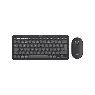 LOGITECH GRAFİT PEBBLE 2 TÜRKÇE KABLOSUZ SİYAH 920-012245 Q KLAVYE MOUSE
