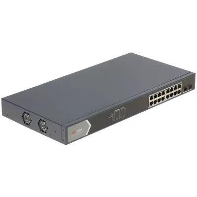 HIKVISION 16port PoE 250w 2-SFP Gigabit Yönetilebilir Switch DS-3E1518P-SI