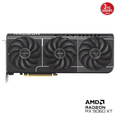 ASUS PRIME-RX9060XT-O8G AMD RADEON RX9060XT 8GB GDDR6 128bit 1xHDMI 2xDP EKRAN KARTI
