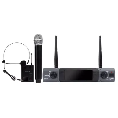 WESTA WM-202HT 1 RECEIVER 1 HANDHELD 1 YAKA MİKROFON SETİ