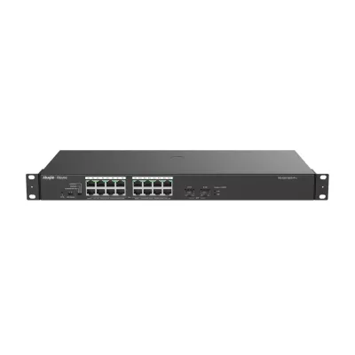 RUIJIE REYEE RG-ES118GS-P-L 16 PORT 10/100/1000 16 PORT POE 2 X SFP 247W YONETILEMEZ RACK MOUNT SWITCH