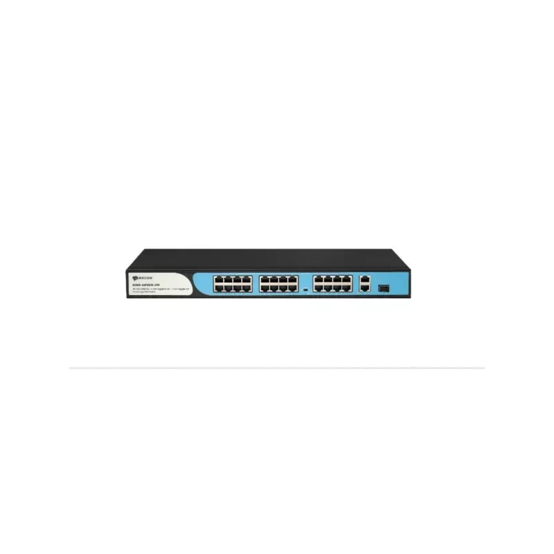 BDCOM S1200-24P2G1S 24 PORT 10/100 24 PORT POE 2 PORT UPLINK + 1 SFP 280W YONETILEMEZ RACK MOUNT SWITCH