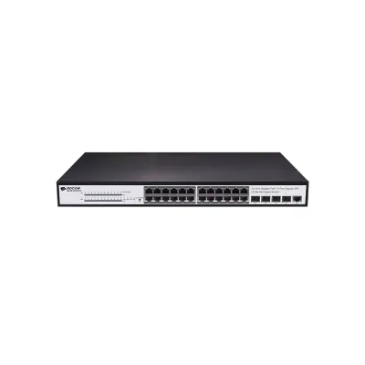 BDCOM S2500-24P4S 24 PORT 10/100/1000 24 PORT POE 4 X SFP 370W LAYER 3 YÖNETİLEBİLİR RACK MOUNT SWITCH