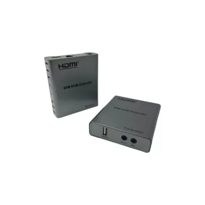 HERZ NVC-KVM4K60M CAT6 60MT (2Lİ) HDMI-USB-IR EXTENDER