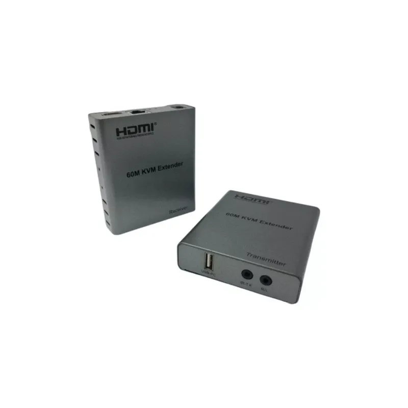 HERZ NVC-KVM4K60M CAT6 60MT (2Lİ) HDMI-USB-IR EXTENDER