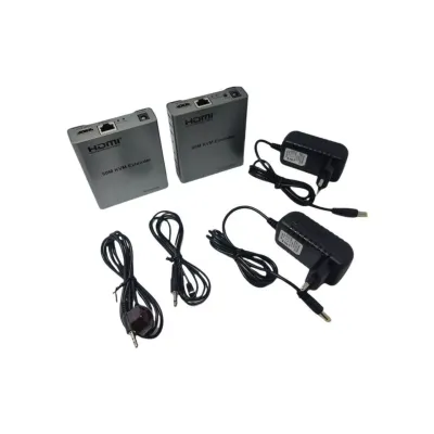 HERZ NVC-KVM4K60M CAT6 60MT (2Lİ) HDMI-USB-IR EXTENDER