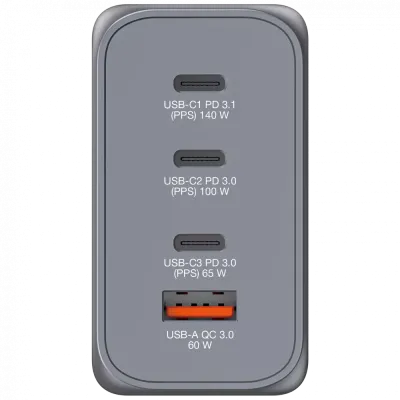 VERBATIM GNC-240 240W GaN Duvar Şarj Cihazı 4-Bağlantı