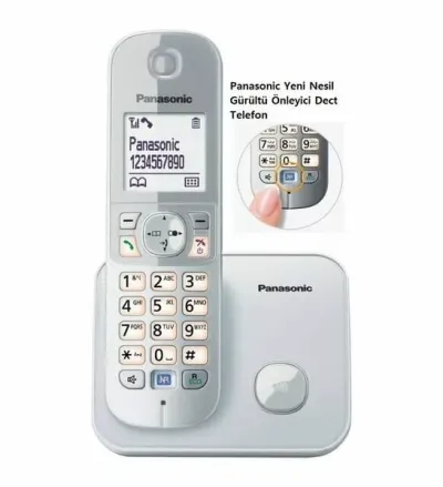 PANASONIC KX-TG6811 Kablosuz LCD Ekranlı Telefon Beyaz