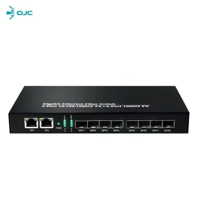 ODS 8-SFP 2-Uplink Gigabit Yönetilemez Omurga Switch 08ODS-8S2P