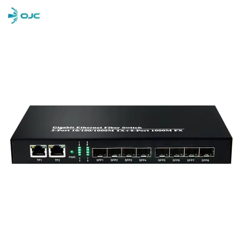 ODS 8-SFP 2-Uplink Gigabit Yönetilemez Omurga Switch 08ODS-8S2P
