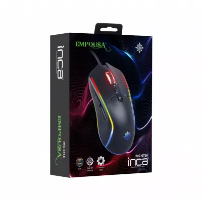 INCA IMG-GT16 Kablolu USB 6400dpi Siyah Gaming Mouse