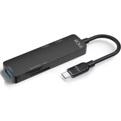 INCA ITPC-5T 4port Type-C Kart Okuyucu USB Çoklayıcı Hub