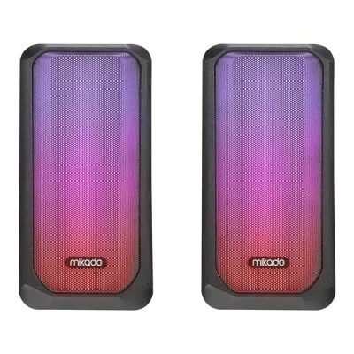 MIKADO MD-356 Siyah Hoparlör RGB Ledli