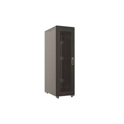 AGER 26U + 2li Fan 800x1000mm Dikili Tip Siyah Kabinet Vega AG-VB26U8010S1-BAAA-A-M1 Cam Kapak