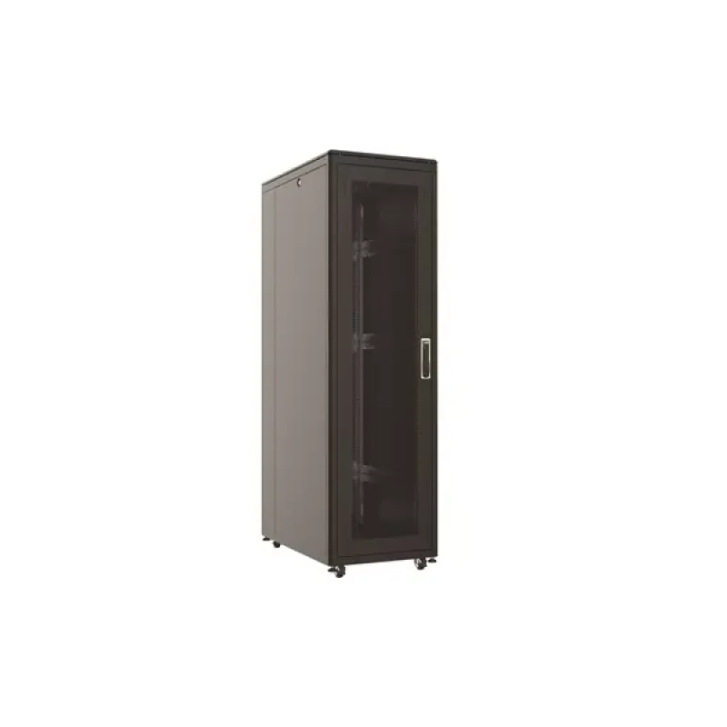 AGER 26U + 2li Fan 800x1000mm Dikili Tip Siyah Kabinet Vega AG-VB26U8010S1-BAAA-A-M1 Cam Kapak