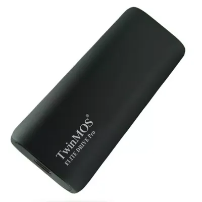TWINMOS 2TB SSD ELITE DRIVE PRO PSSD2TBEDP Type-C Harici Disk Siyah