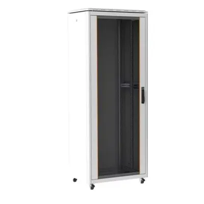 AGER 36U 600x600mm Dikili Tip Beyaz Kabinet Vega Cam Kapak