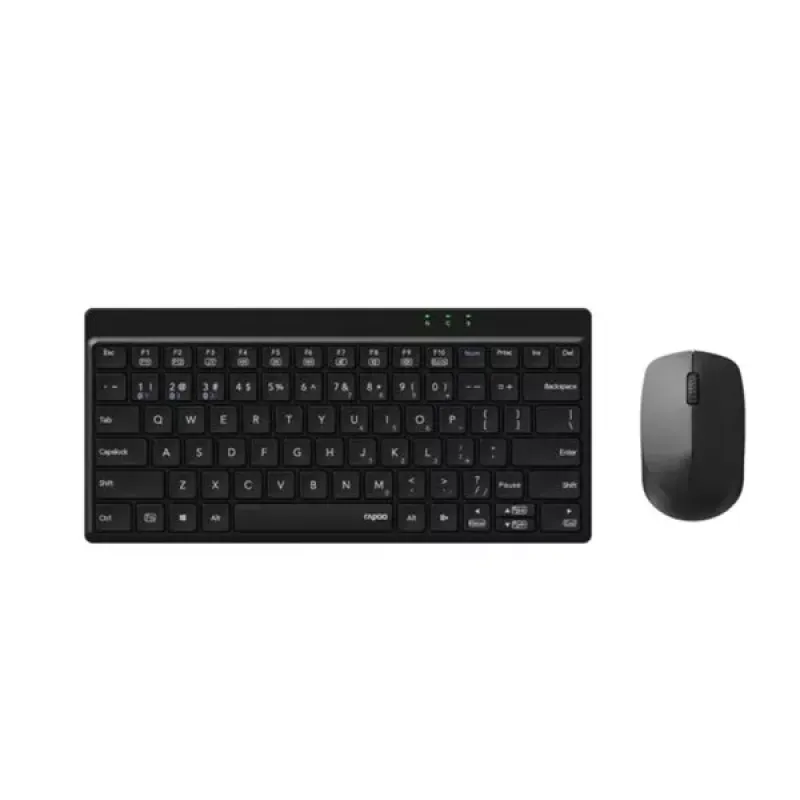 RAPOO 8000GT Kablosuz Siyah Klavye - Mouse Set (13385)