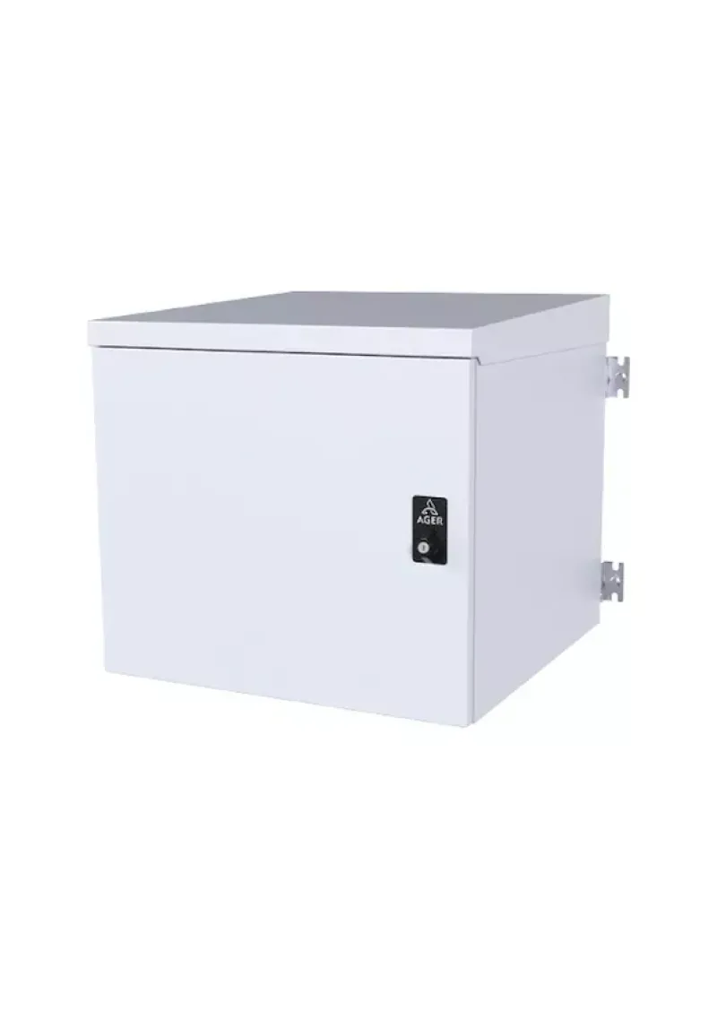 AGER 12U 600x600mm IP66 / IP55 Dış Ortam Duvar Tipi Çift Çıdarlı  Kabinet AG-OB12U6060B2