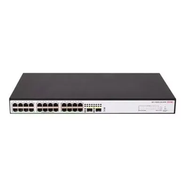 H3C 24port PoE 370w 2-SFP Gigabit Yönetilebilir Switch 1600V2-26P-HPWR
