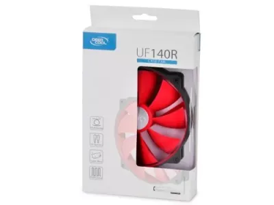 DEEPCOOL UF140R 14cm Kırmızı Kasa Fanı