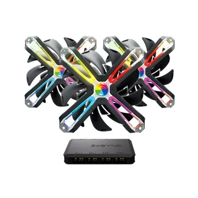 ZALMAN ZM-SF120A3 RGB 120mm Çerçevesiz 3'lü Fan Seti (Kontrolcü)