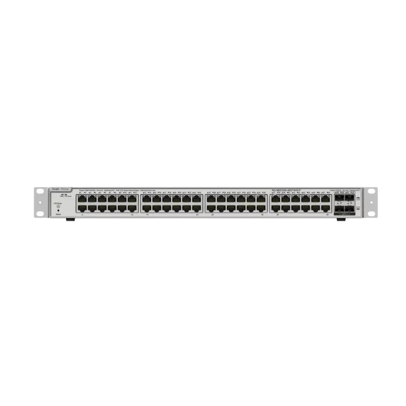 RUIJIE 48port 370w PoE 4-SFP+ 10GE Gigabit Yönetilebilir Switch RG-NBS3200-48GT4XS-P