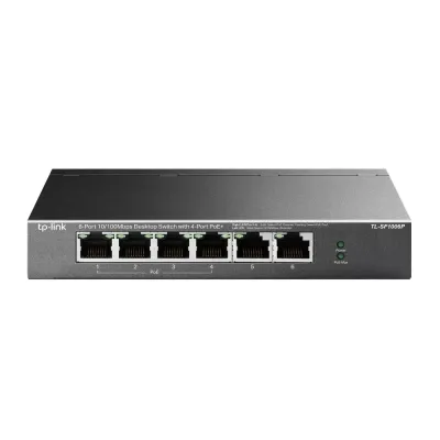 TP-LINK 6port 67w 4port PoE 10/100 Yönetilebilir Switch TL-SF1006P