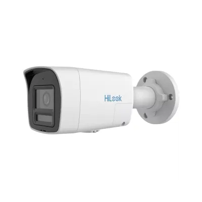 HILOOK IPC-B129HA-LUF, 2Mpix, 2,8mm Lens, H265+, Dual Light, Color VU, 30Mt Gece Görüşü, Dahili Mikrofon, IP67, PoE, Bullet, IP Kamera