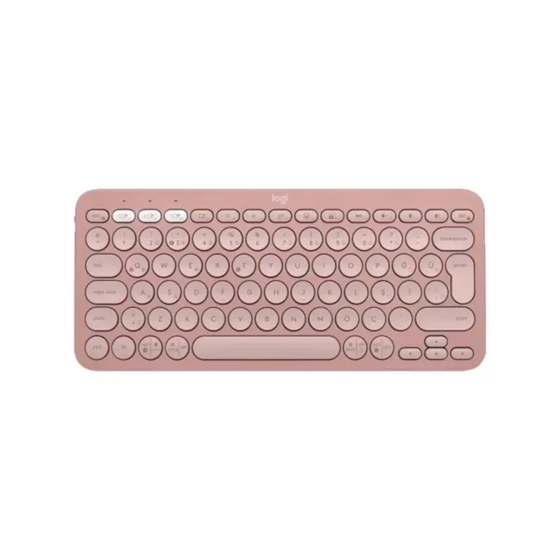 LOGITECH Pebble Keys 2 K380s Bluetooth Q Trk Rose Klavye (920-011861)